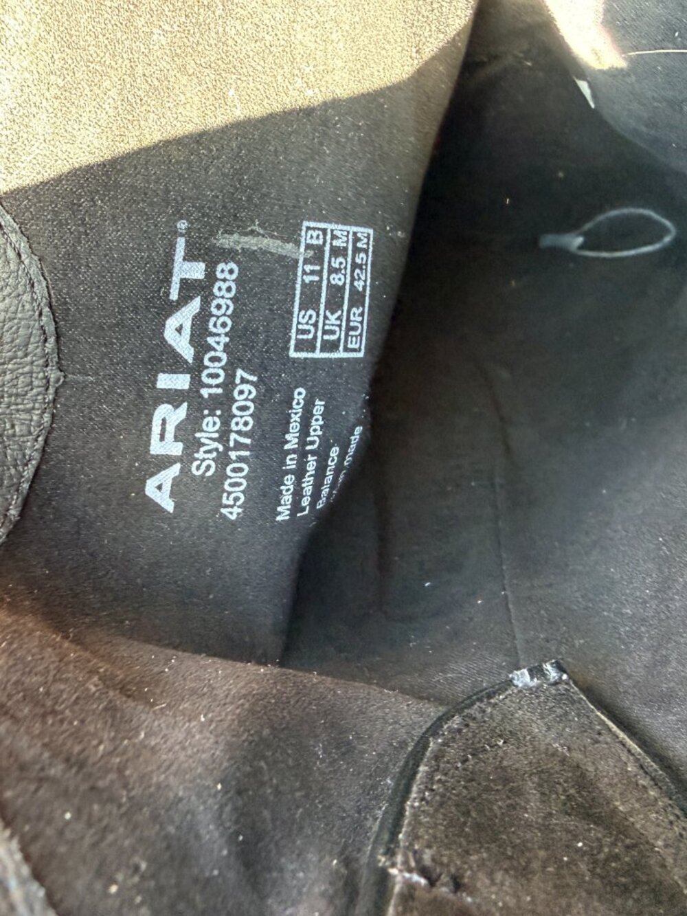 Ariat Women's Laramie StretchFit Western Boots  Black Size 11 - Picture 6 of 7